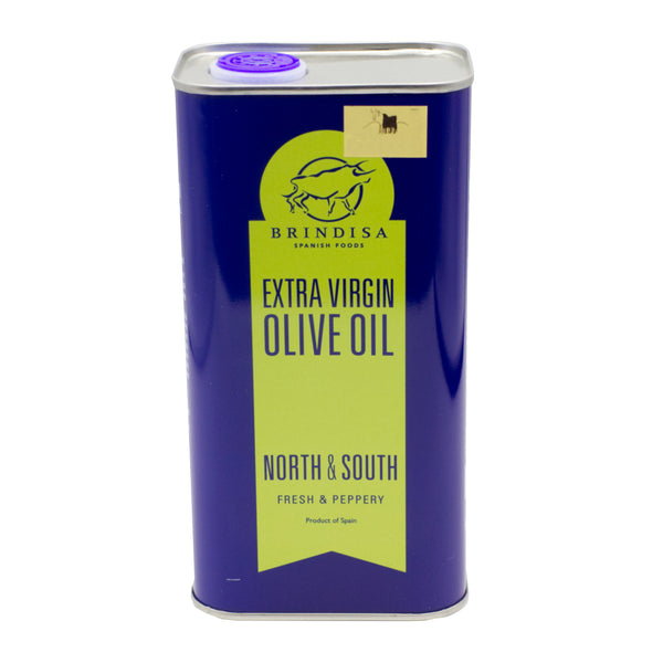 Brindisa Extra Virgin Olive Oil - North & South - Fresh & Peppery - 1 Litre