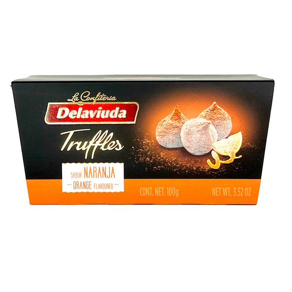 Orange Flavoured Chocolate Truffles - Delaviuda - 100g
