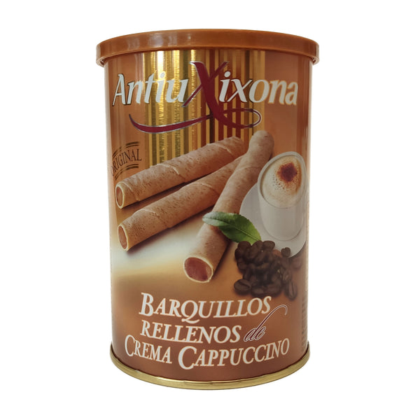 Barquillos Rellenos Crema Cappuccino - 200g - Antiu Xixona