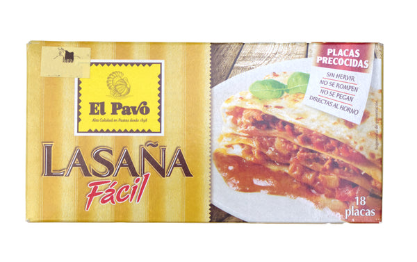 El Pavo - Lasana Facil - 18 Placas - 200g