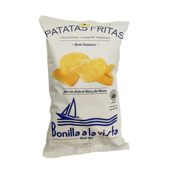 Bonilla A La Vista - Patatas Fritas Solo Con Aciete De Olivia Y Sal Marina - 150g