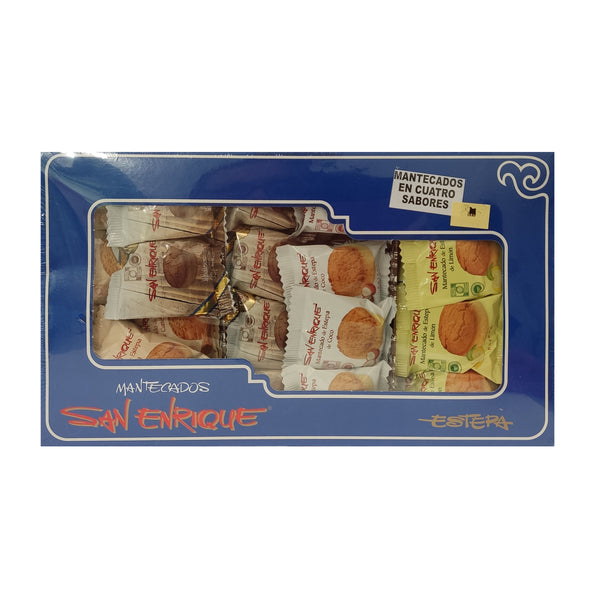 Mantecados En Cuatro Sabores - Assorted Rich Cakes - San Enrique - 825g