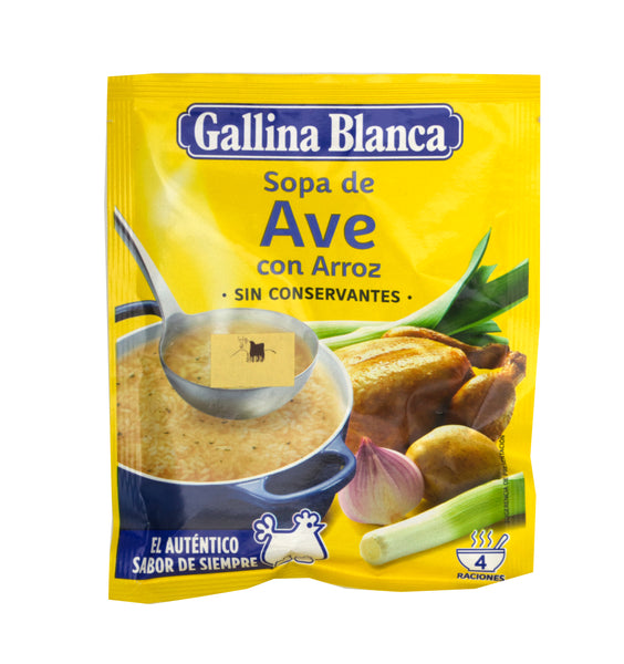 Gallina Blanca Sopa De Ave Con Arroz - 80g
