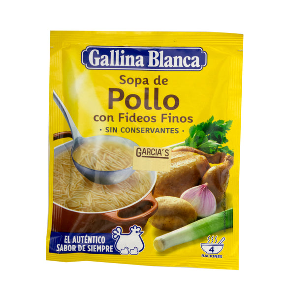 Gallina Blanca Sopa De Pollo Con Fideos Finos - 72g